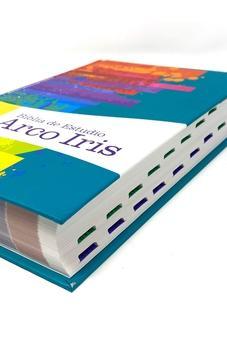 NTV Biblia de Estudio Arco Iris, multicolor tapa dura con índice