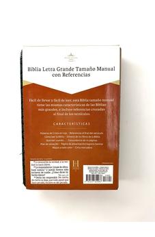Biblia RVR 1960 Letra  Grande Tamano Manual Con Referencias  Habano/Verde Oscuro Similpiel