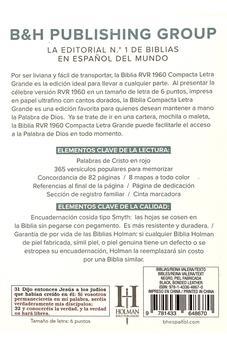 Biblia RVR 1960  Compacta piel negro