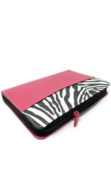 RVR 1960 Biblia Compacta Con Cierre Fucsia/Cebra Con Cierre Simil Piel