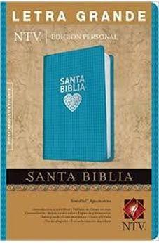 Biblia NTV: Edición Personal Letra Grande  Sentipiel - Aguamarina