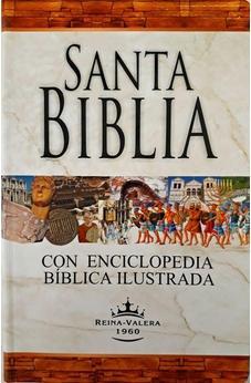 Biblia con Enciclopedia Bíblica Ilustrada Letra Grande RV1960, tapa dura con índice