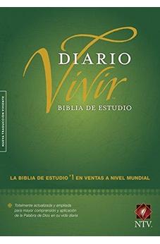 Biblia de estudio del diario vivir NTV (Letra Roja, Tapa dura, Verde, Índice)