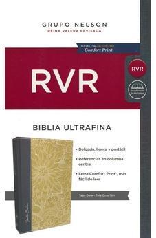 Santa Biblia Reina Valera Revisada (RVR) Ultrafina, Tela Ocre/Gris