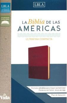 LBLA Santa Biblia Ultrafina Compacta, Leathersoft, Vino