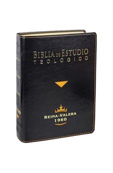 Biblia de Estudio Teológico Reina Valera 1960 Piel Fabricada Negro con Indice