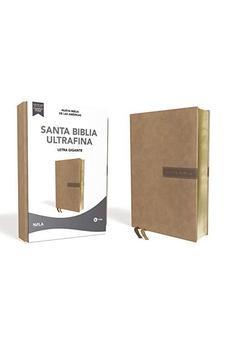 NBLA SANTA BIBLIA ULTRAFINA, LETRA GIGANTE, LEATHERSOFT, BEIGE, EDICIÓN LETRA ROJA