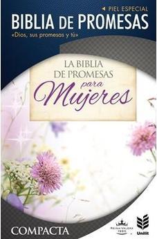 RVR 1960 La Biblia de Promesas - letra grande, compacta con índice, piel especial flor