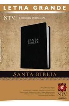 Biblia NTV: Edición Personal Letra Grande   Negro - Piel Fabricada