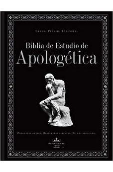 RVR 1960 Biblia De Estudio De Apologetica Negro, Tapa Dura Con indice