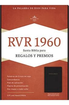 RVR 1960 Biblia Regalos Y Premios Negro, Imi Piel