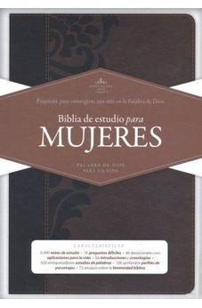 Image of RVR 1960 Biblia De Estudio Para Mujeres, Cafe Simil Piel