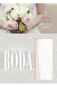 RVR 1960 Biblia Recuerdo De Boda  Filgrana Blanca/Rosad Palo Simil Piel 9781433619496