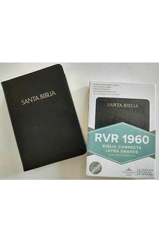 Biblia RVR 1960  Compacta piel negro