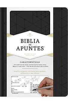 RVR 1960 Biblia de apuntes, negro símil piel 9781433650543