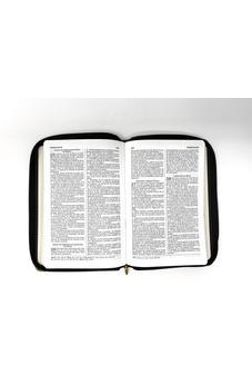 Image of RVR 1960 Biblia Compacta Con Cierre Negro/Leopardo Con Cierre Semi Piel