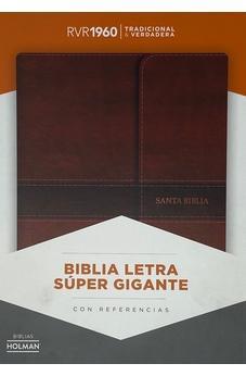 Biblia RVR 1960 Letra Super Gigante Marrón, Símil Piel Con Índice Y Solapa Con Imán 9781535902564