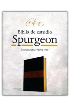 RVR 1960 Biblia De Estudio Spurgeon Marron Simil Piel Duo Tone