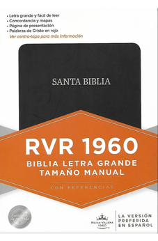 Biblia RVR 1960 Tamano Manual Negro