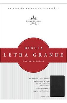 RVR 1960 Biblia Letra Gigante, Negro Piel Fabricada