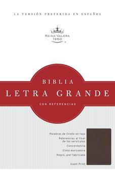 RVR 1960 Biblia Letra Grande 14 Puntos, Chocolate Símiil Piel