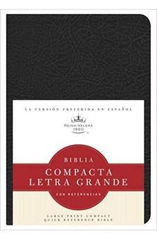 RVR60 Biblia Com Letra Grande C/Ref Negro Imitacion Piel