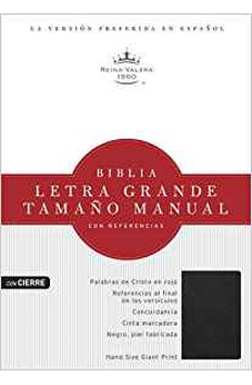 RVR 1960 Biblia Letra Grande Tamano Manual, Negro Piel Fabri 9781586408978