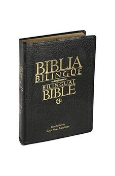 DHH/GNT67 TAPA EN BONDED LEATHER COLOR NEGRO BIBLIA BILINGUE