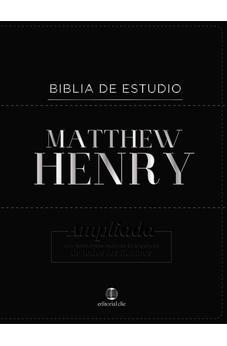 Biblia Estudio Matthew Henry Rvr Piel Elaborada 9788417620202