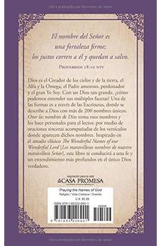 Image of Orar los nombres de Dios: 200 oraciones devocionales inspiradas en The Wonderful Names of Our Wonderful Lord [Los maravillosos nombres de nuestro maravilloso Señor]