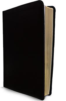 Image of Biblia NTV De Estudio Arco Iris Negro Piel Fabricada