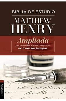 RVR Biblia de Estudio Matthew Henry, Tapa Dura, con índice