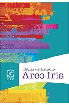 NTV Biblia de Estudio Arco Iris, multicolor tapa dura con índice