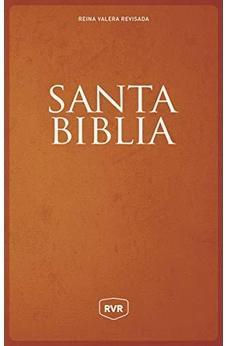 SANTA BIBLIA REINA VALERA REVISADA RVR, LETRA GRANDE, TAMAÑO MANUAL, LETRA ROJA, TAPA DURA