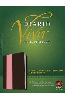 Biblia de estudio del diario vivir NTV (Letra Roja, SentiPiel, Café/Rosa, Índice)